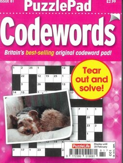 Puzzlelife PuzzlePad Codewords Magazine