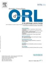 Annales d'otolaryngologie et de chirurgie cervico faciale (Französisch) 1