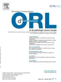 Annales d'otolaryngologie et de chirurgie cervico faciale (Französisch)