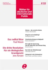 Blätter Für und Internationale Politik (Deutsch) 1