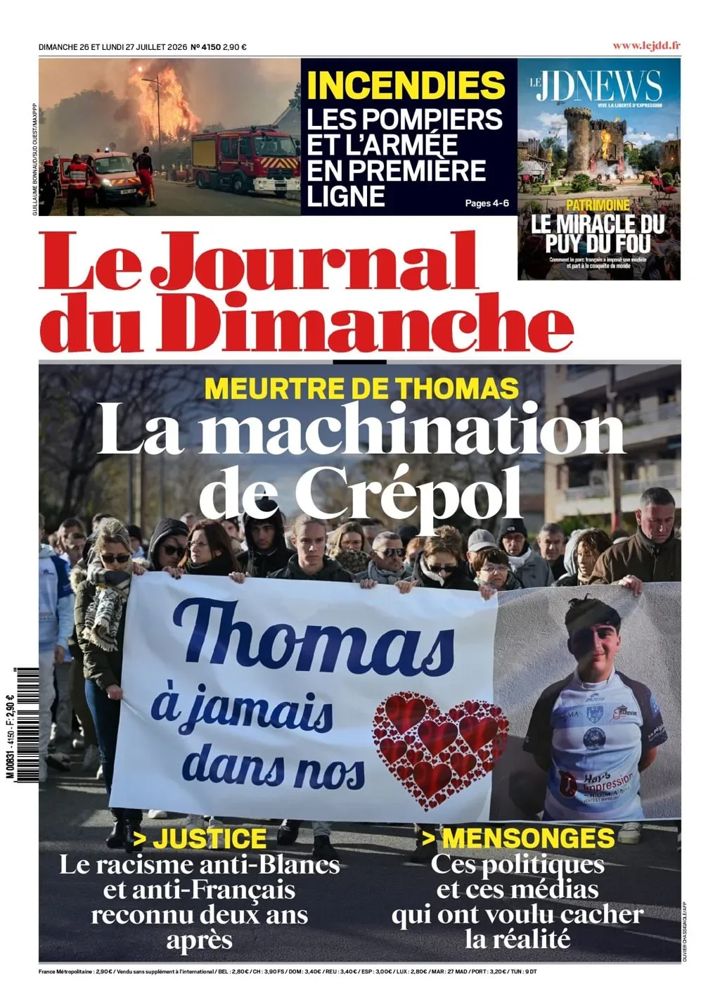 Le Journal du Dimanche Newspaper (Französisch)