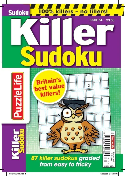 Puzzlelife Killer Sudoku Magazine