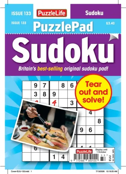 Puzzlelife Puzzlepad Sudoku Magazine