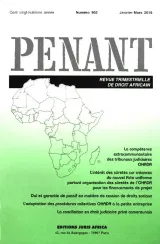Revue Le Recueil penant (Französisch) 1