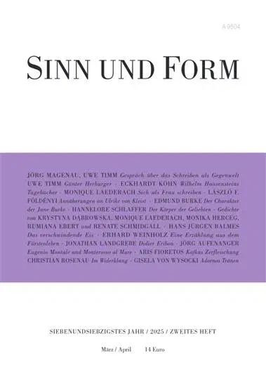 Sinn und Form (Deutsch)