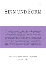 Sinn und Form (Deutsch) 1